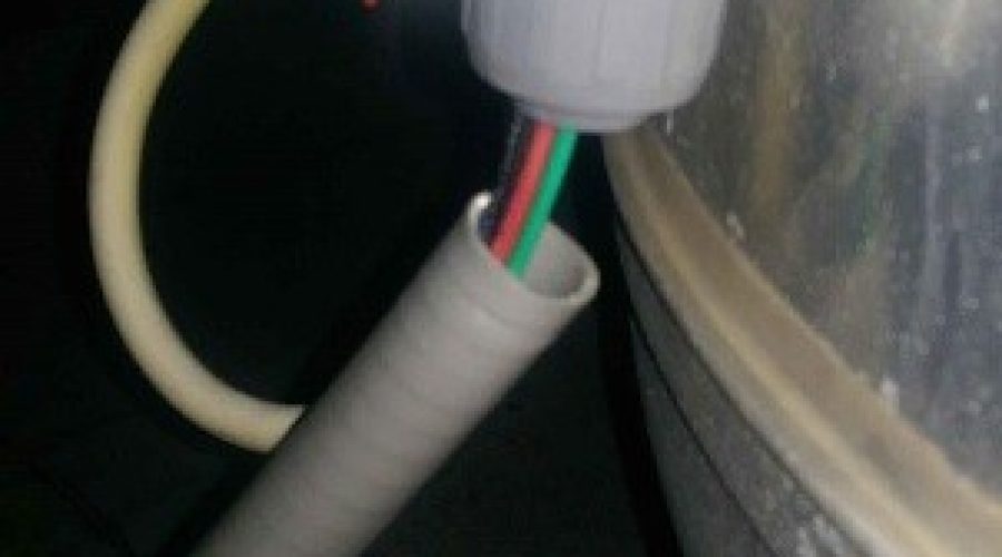 Exposed Electrical Conduit on Exhaust Fan