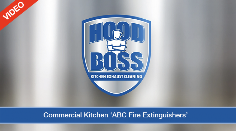 Commercial Kitchen ABC Fire Extinguisher (Video)